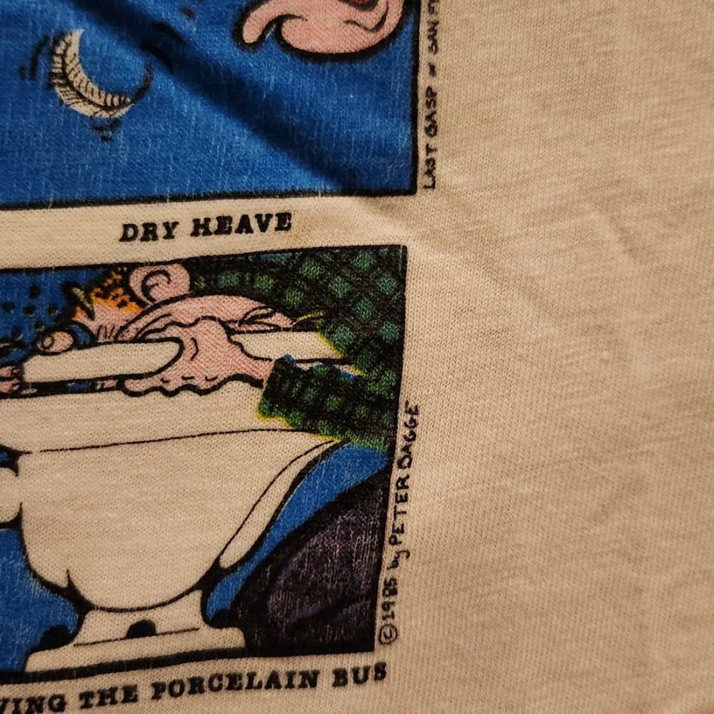 Vtg 80s Vomit Glossary, Peter Bagge Comic Artist Shirt - Picture 3 of 5